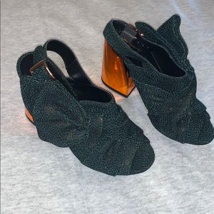 Hunter green ivy kirzhner heels